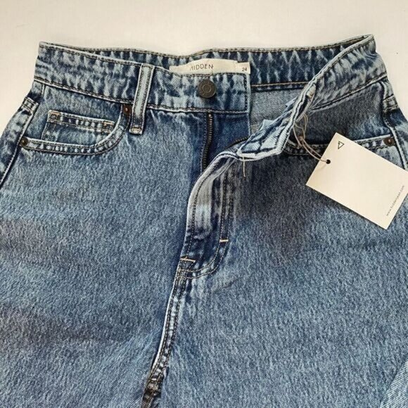HIDDEN Women The Zoey Classic Tapered Jeans Cotton Size 24 Comfort HD1210MT New - Picture 12 of 13
